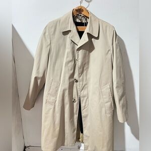 Men's Vintage Trench Coat Velvet soft inside